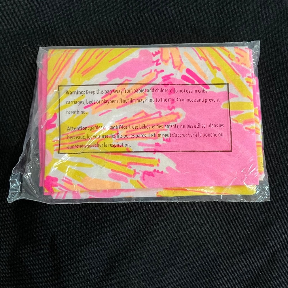 Lilly Pulitzer Be The Sunshine GWP Engineered Scarf Pink Yellow Multi 008083 - Picture 3 of 5